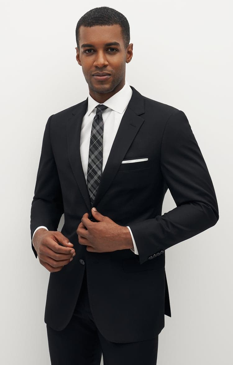Black men's suit